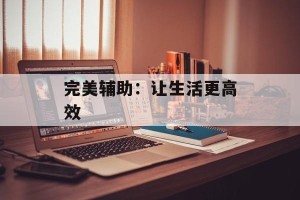 完美辅助：让生活更高效