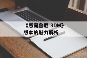 《恶霸鲁尼 3DM》版本的魅力解析