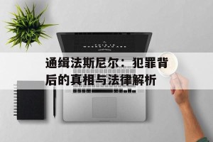 通缉法斯尼尔：犯罪背后的真相与法律解析