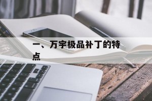 一、万宇极品补丁的特点
