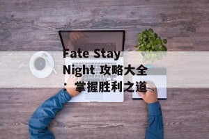 Fate Stay Night 攻略大全：掌握胜利之道