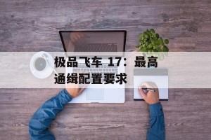 极品飞车 17：最高通缉配置要求