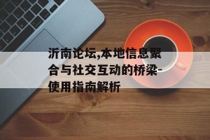 沂南论坛,本地信息聚合与社交互动的桥梁-使用指南解析