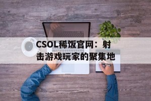 CSOL稀饭官网：射击游戏玩家的聚集地