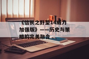 《信长之野望14威力加强版》——历史与策略的完美融合