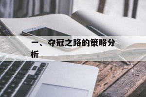 一、夺冠之路的策略分析