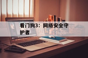 看门狗3：网络安全守护者