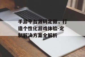 手游平台源码定做，打造个性化游戏体验-定制解决方案全解析