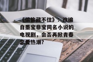 《偷偷藏不住》：改编自墨宝非宝同名小说的电视剧，会否再掀青春恋爱热潮？
