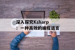 深入探究Ksharp：一种高效的编程语言