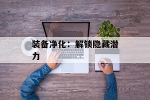 装备净化：解锁隐藏潜力