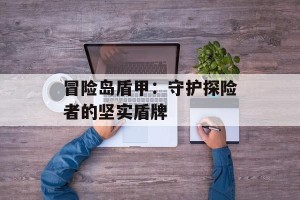 冒险岛盾甲：守护探险者的坚实盾牌