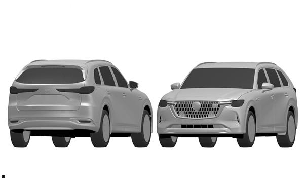 直六+后驱！马自达CX-80预告图发布：三排中大型SUV