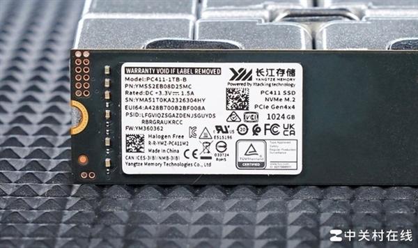 长江存储PC411 1TB固态硬盘上手：新一代OEM神盘诞生