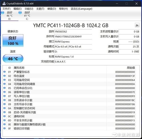 长江存储PC411 1TB固态硬盘上手：新一代OEM神盘诞生