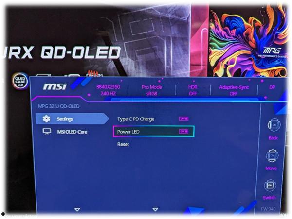 微星宣布QD-OLED显示器可自行进行固件升级