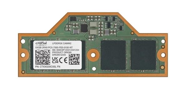 美光推出英睿达LPCAMM2内存：LPDDR5X-7500规格、已用于移动工作站