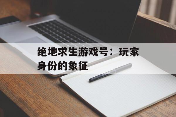 绝地求生游戏号:玩家身份的象征 绝地求生游戏号:玩家身份的象征